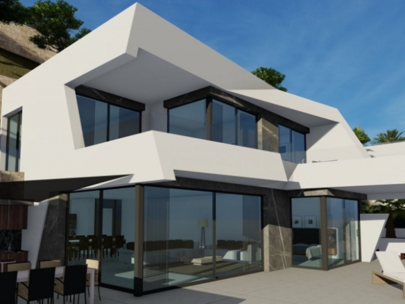 VILLA DE LUJO DE OBRA NUEVA CON VISTAS ESPECTACULARES EN CALPE.