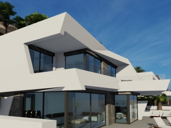 VILLA DE LUJO DE OBRA NUEVA CON VISTAS ESPECTACULARES EN CALPE.