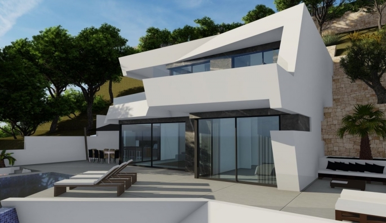 VILLA DE LUJO DE OBRA NUEVA CON VISTAS ESPECTACULARES EN CALPE.