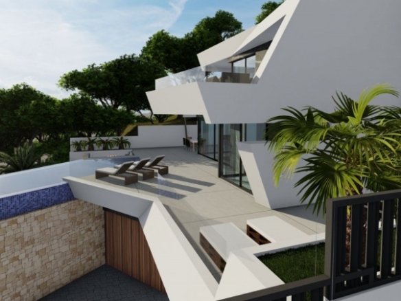 VILLA DE LUJO DE OBRA NUEVA CON VISTAS ESPECTACULARES EN CALPE.
