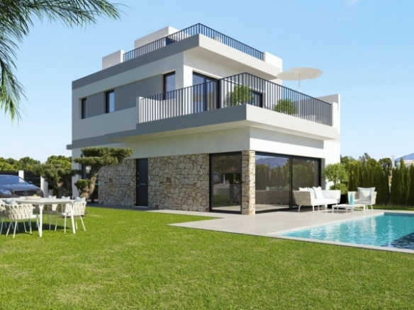 VILLA INDEPENDIENTE CON SÓTANO DE NUEVA CONSTRUCCIÓN EN SAN MIGUEL DE SALINAS