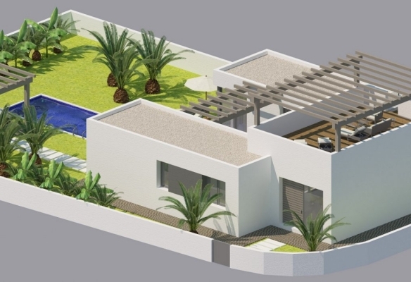 VILLA INDEPENDIENTE EN UNA SOLA PLANTA DE NUEVA CONSTRUCCIÓN EN BENIJOFAR(ALICANTE)