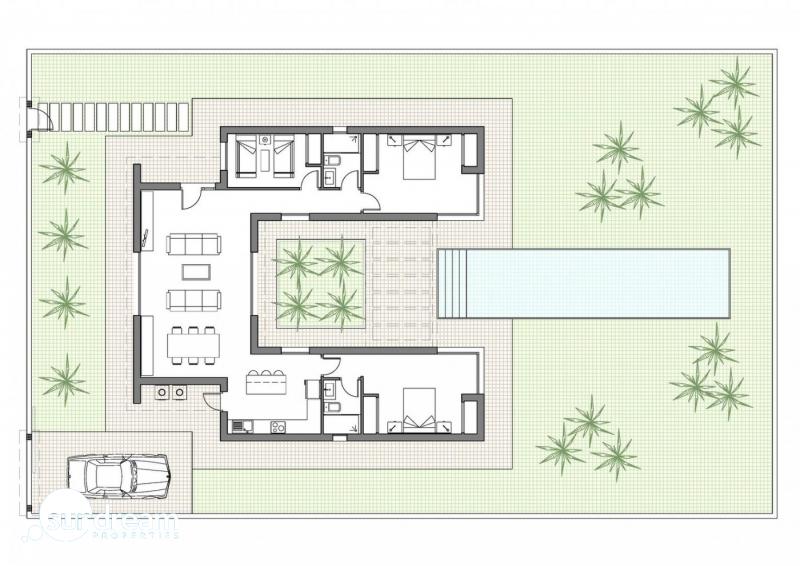 VILLA INDEPENDIENTE EN UNA SOLA PLANTA DE NUEVA CONSTRUCCIÓN EN BENIJOFAR(ALICANTE)