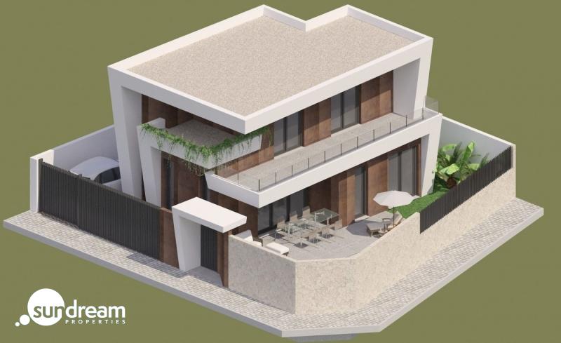 VILLA NUEVA INDEPENDIENTE DE ESTILO MODERNO CON 3 DORM. EN BENIJOFAR(ALICANTE).