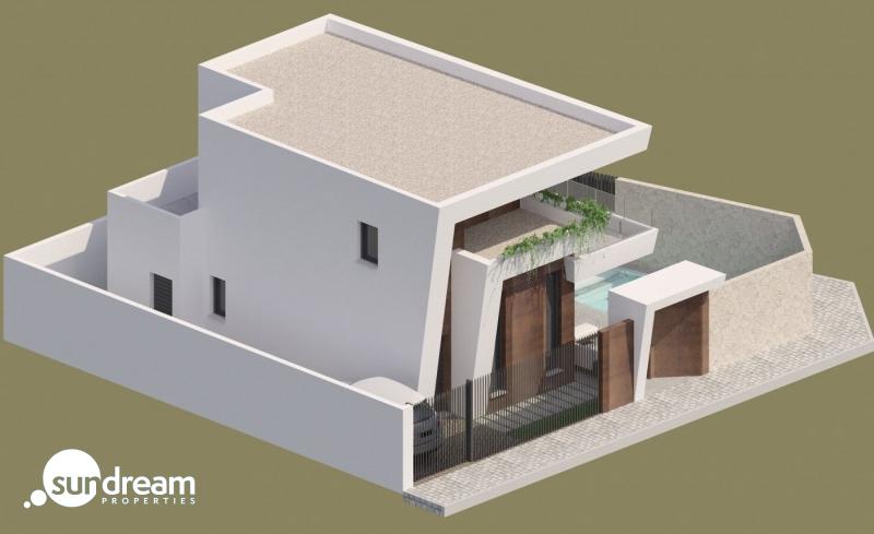VILLA NUEVA INDEPENDIENTE DE ESTILO MODERNO CON 3 DORM. EN BENIJOFAR(ALICANTE).