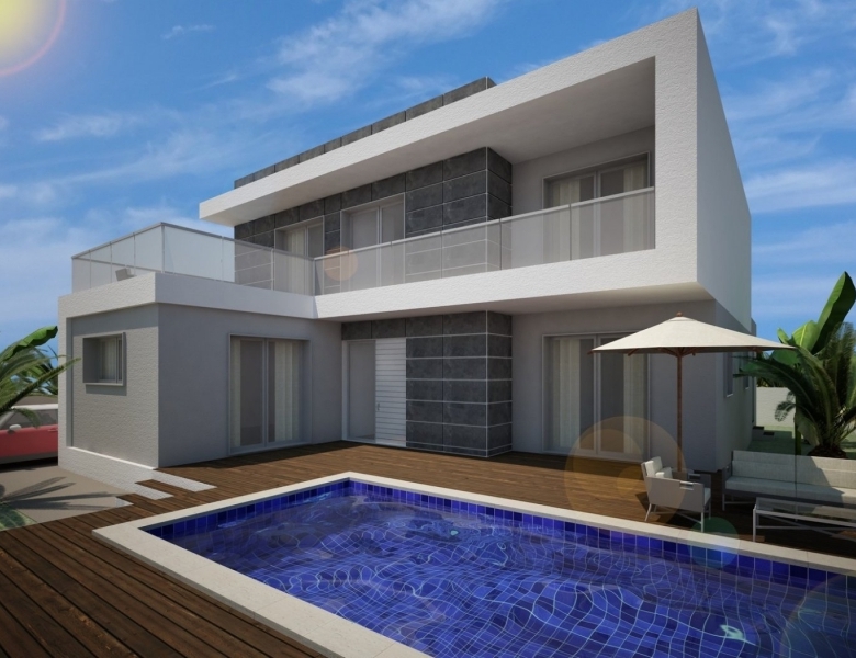 VILLA INDEPENDIENTE MODERNA DE 3 DORM. DE NUEVA CONSTRUCCIÓN EN BENIJOFAR(ALICANTE)