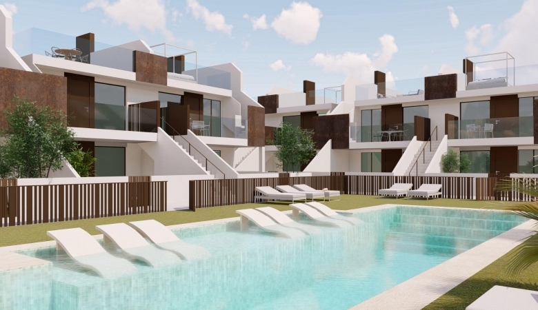 BUNGALOWS DE OBRA NUEVA, 2 DORMITORIOS, PLANTA ALTA, EN PILAR DE LA HORADADA