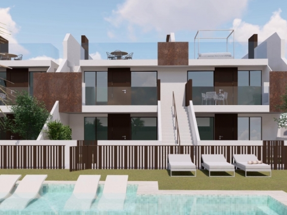 BUNGALOWS DE OBRA NUEVA, 2 DORMITORIOS, PLANTA ALTA, EN PILAR DE LA HORADADA