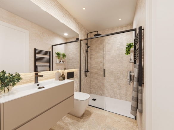 Ático de 2 dormitorios con vistas al mar en un nuevo complejo residencial en Torrevieja.
