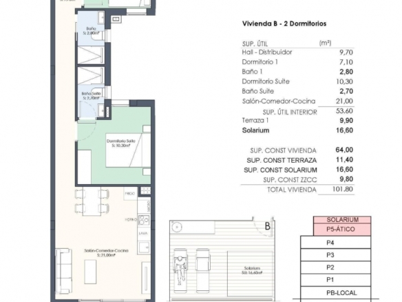 ATICO DE 2 DORM. DE NUEVA CONSTRUCCION EN TORREVIEJA