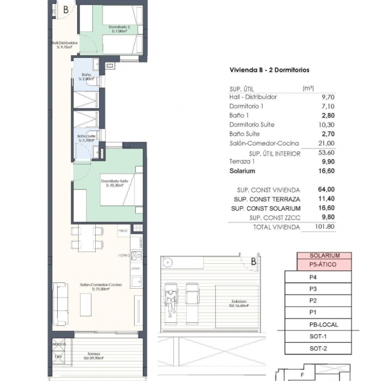 ATICO DE 2 DORM. DE NUEVA CONSTRUCCION EN TORREVIEJA