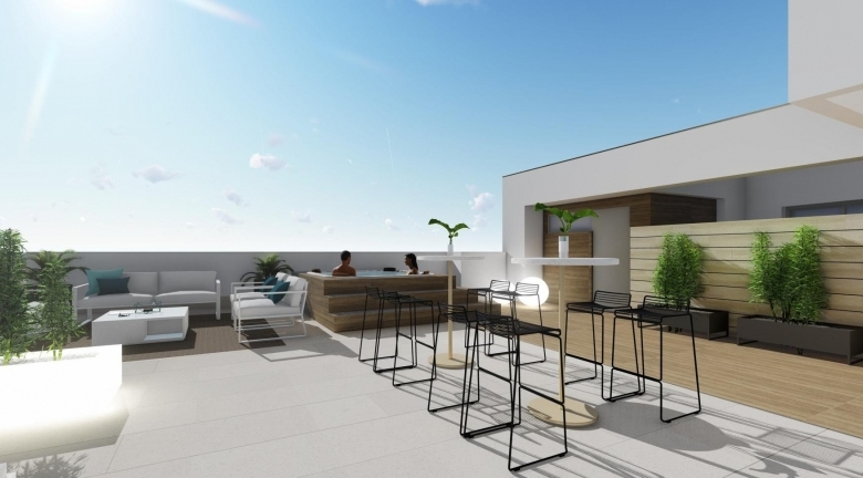 ÁTICO DE 2 DORMITORIOS DE NUEVA CONSTRUCCION A SOLO 5 MIN. DE LA PLAYA EN TORREVIEJA