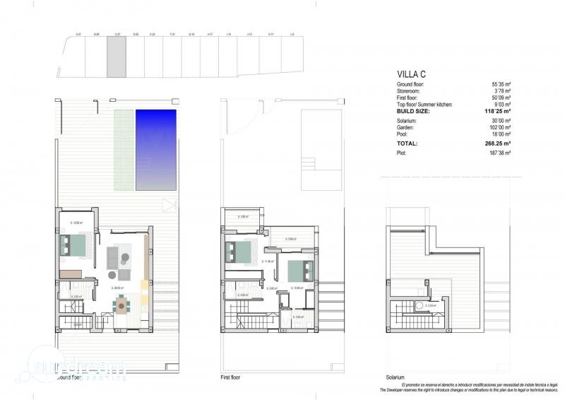 g_39905-2-7 VILLA DE 3 DORMITORIOS DE NUEVA CONSTRUCCIÓN EN LOS ALCAZARES