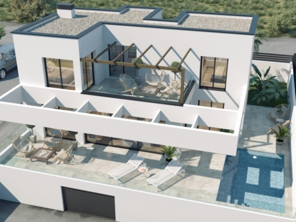 VILLA MODERNA DE NUEVA CONSTRUCCIÓN CON VISTAS AL MAR Y A LA MONTAÑA EN FINESTRAT