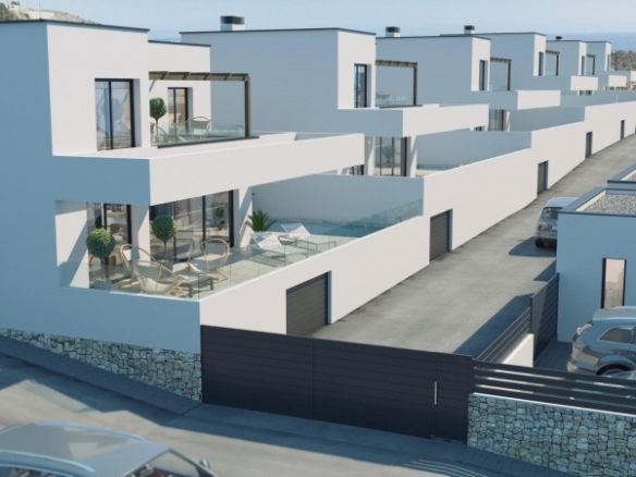 VILLA MODERNA DE NUEVA CONSTRUCCIÓN CON VISTAS AL MAR Y A LA MONTAÑA EN FINESTRAT