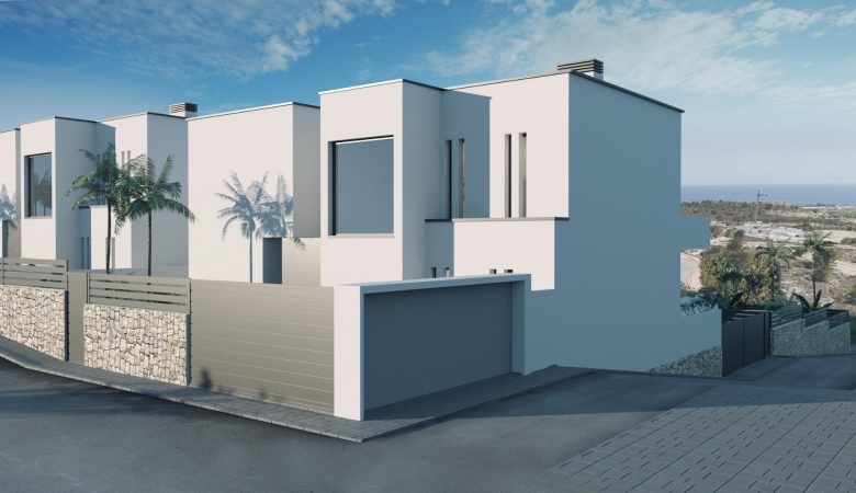 VILLA MODERNA DE NUEVA CONSTRUCCIÓN CON VISTAS AL MAR Y A LA MONTAÑA EN FINESTRAT