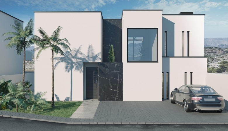 VILLA MODERNA DE NUEVA CONSTRUCCIÓN CON VISTAS AL MAR Y A LA MONTAÑA EN FINESTRAT