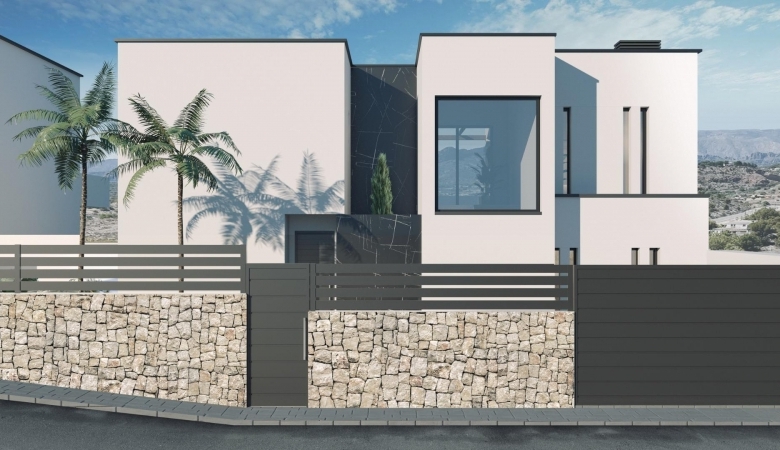 VILLA MODERNA DE NUEVA CONSTRUCCIÓN CON VISTAS AL MAR Y A LA MONTAÑA EN FINESTRAT