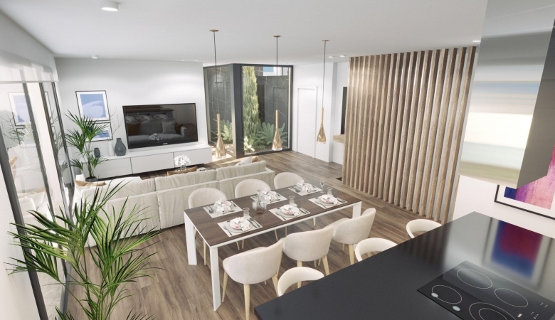 VILLA MODERNA DE NUEVA CONSTRUCCIÓN CON VISTAS AL MAR Y A LA MONTAÑA EN FINESTRAT