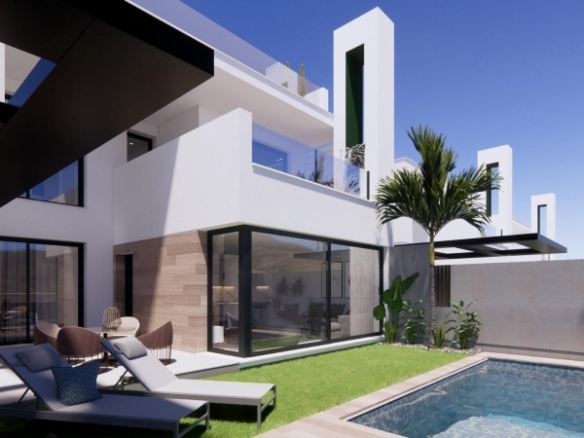 VILLA DE NUEVA CONSTRUCCIÓN CON 3 DORM.EN COMPLEJO PRIVADO EN LA REGIÓN DE MURCIA