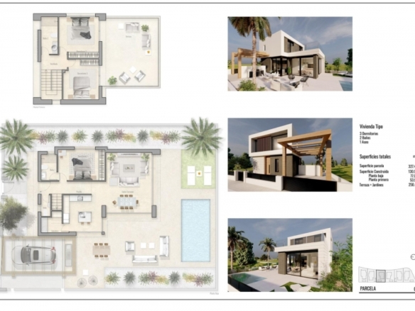 Villa a la venta en campo de golf en Pilar de la Horadada