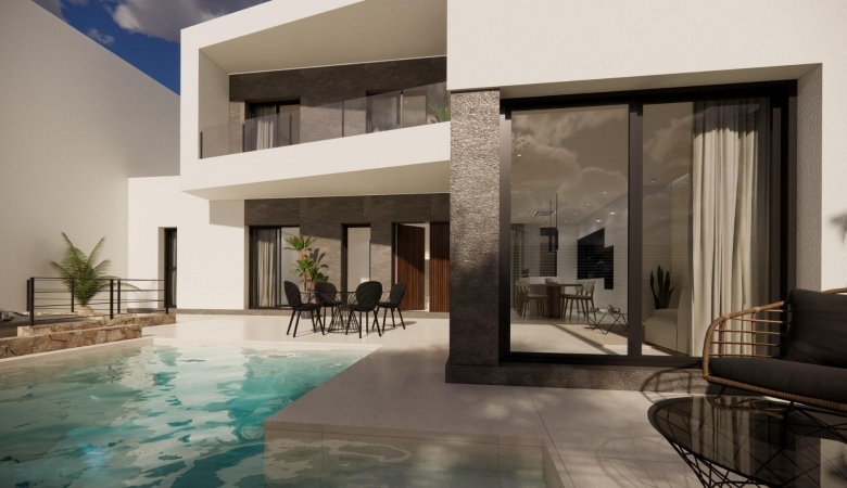 Chalet adosado a la venta con piscina privada en Dolores