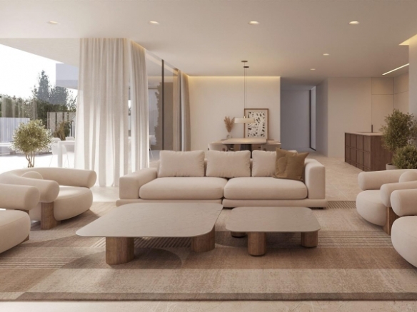 Villa de lujo a la venta con piscina privada y sótano en Moraira.