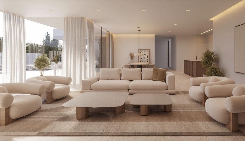 Villa de lujo a la venta con piscina privada y sótano en Moraira.