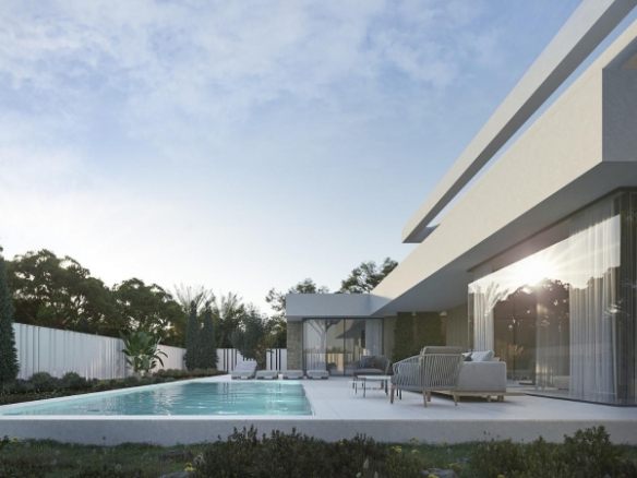 Villa de lujo a la venta con piscina privada y sótano en Moraira.