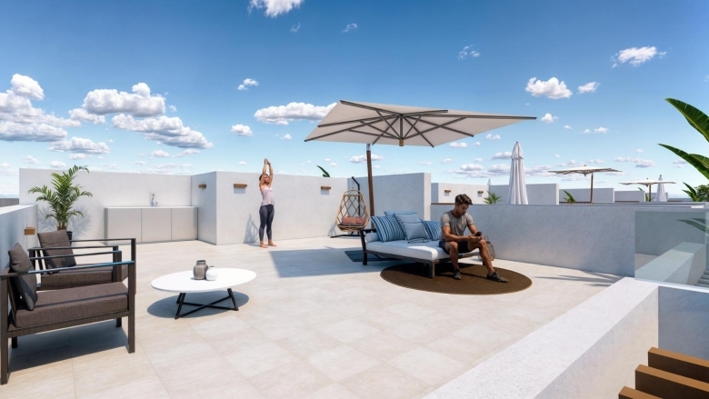 Villa de 2 dormitorios a la venta con piscina privada en Torre-Pacheco, Murcia