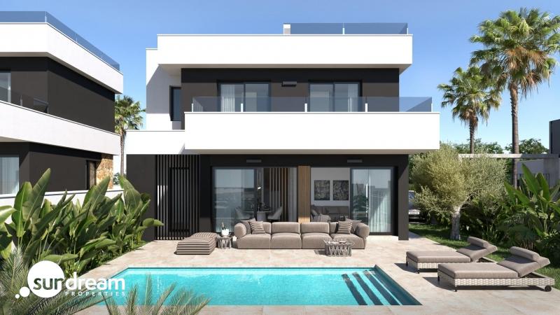Chalet independiente con 3 dormitorios y piscina privada a la venta en Ciudad Quesada(Alicante).