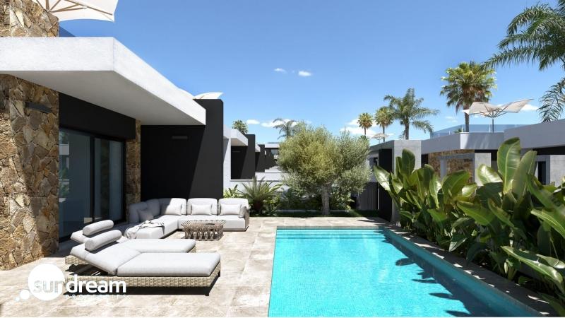 Chalet independiente en una sola planta con piscina privada a la venta en Ciudad Quesada(Alicante).