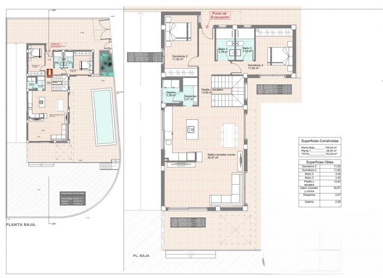 Villa de 3 dormitorios con piscina privada a la venta en San Fulgencio(Alicante)