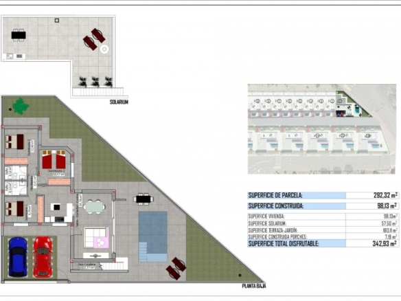 ESTUPENDAS NUEVAS VILLAS DE 3 DORM. DE UNA PLANTA CON SOLARIUM EN SAN JUAN DE LOS TERREROS(ALMERIA)