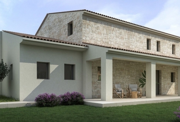 Villa de lujo en venta obra nueva con piscina en Teulada