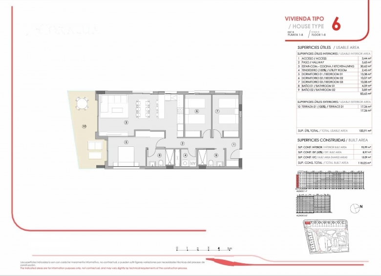 Piso en venta 3 habitaciones en Punta Prima Torrevieja
