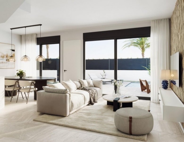 Villa en venta obra nueva con piscina en Torre Pacheco