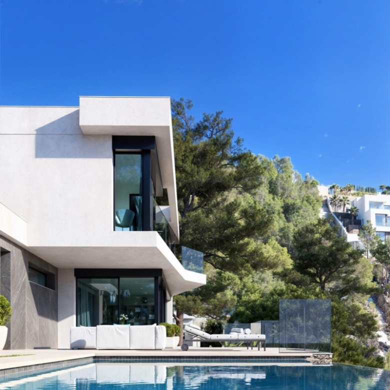 Villa en venta obra nueva con piscina en Benissa