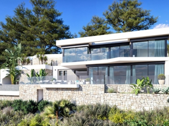 Villa en venta obra nueva con piscina en Benissa