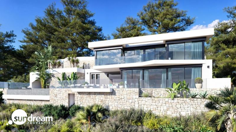 Villa en venta obra nueva con piscina en Benissa