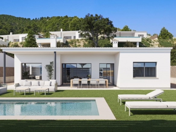 Villa en venta obra nueva en Peñáguila Alicante