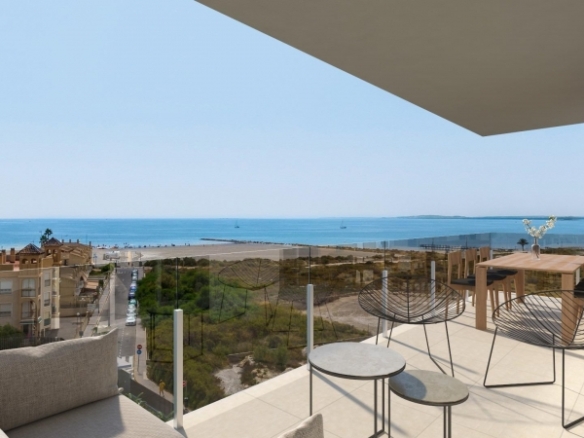 Ático en venta obra nueva con solárium en Santa Pola