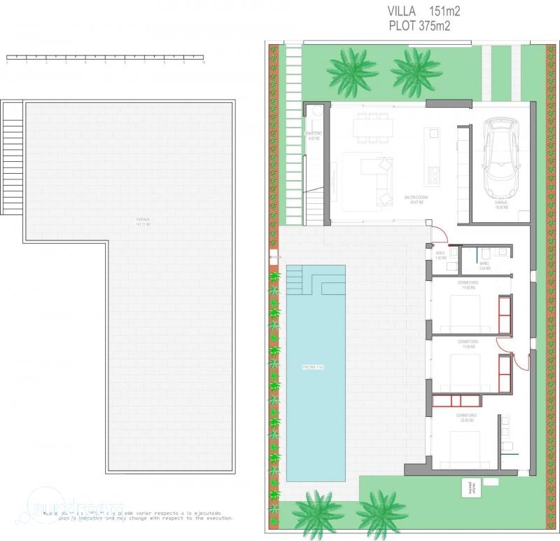 Chalet en venta obra nueva con piscina Los Alcázares
