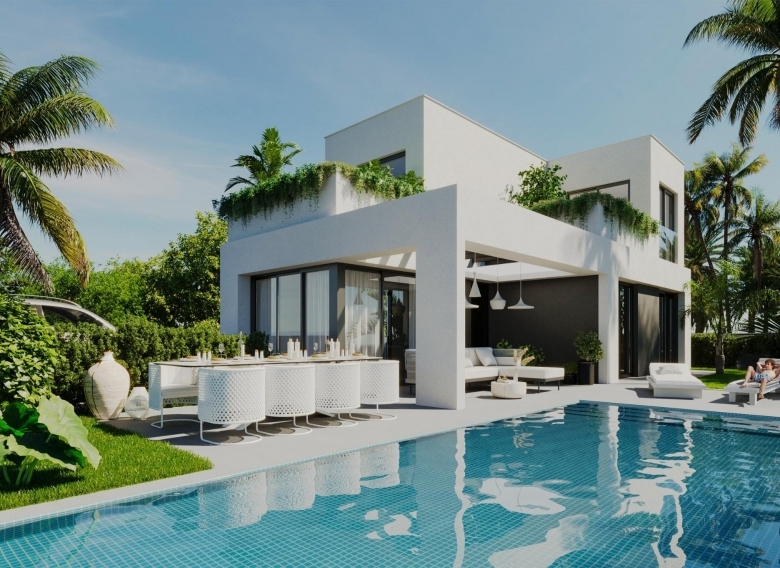 Villa en venta obra nueva con piscina en Finestrat