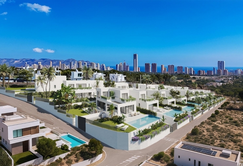Villa en venta obra nueva con piscina en Finestrat