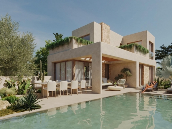 Villa en venta obra nueva con piscina en Finestrat