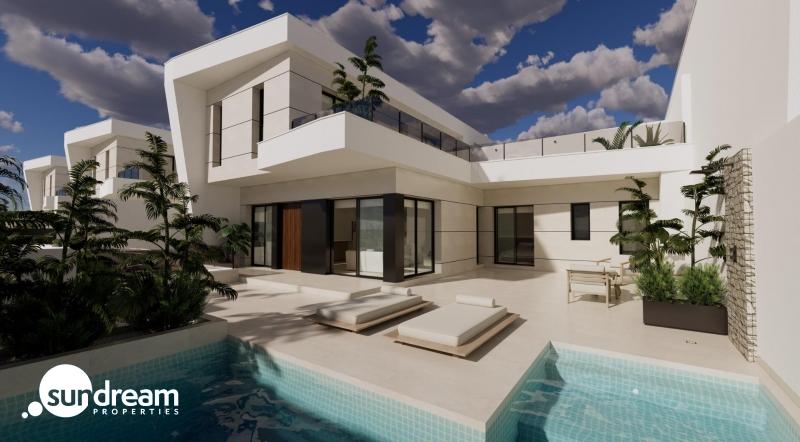 Villa de obra nueva en venta con piscina en Dolores