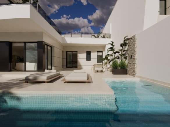 Villa de obra nueva en venta con piscina en Dolores