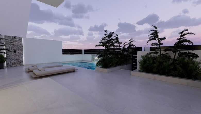 Villa de obra nueva en venta con piscina en Dolores