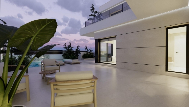Villa de obra nueva en venta con piscina en Dolores